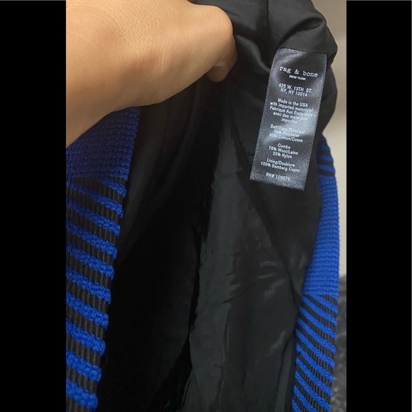 Rag & Bone Cybil Skirt in Blue Buf - Picture 9 of 11